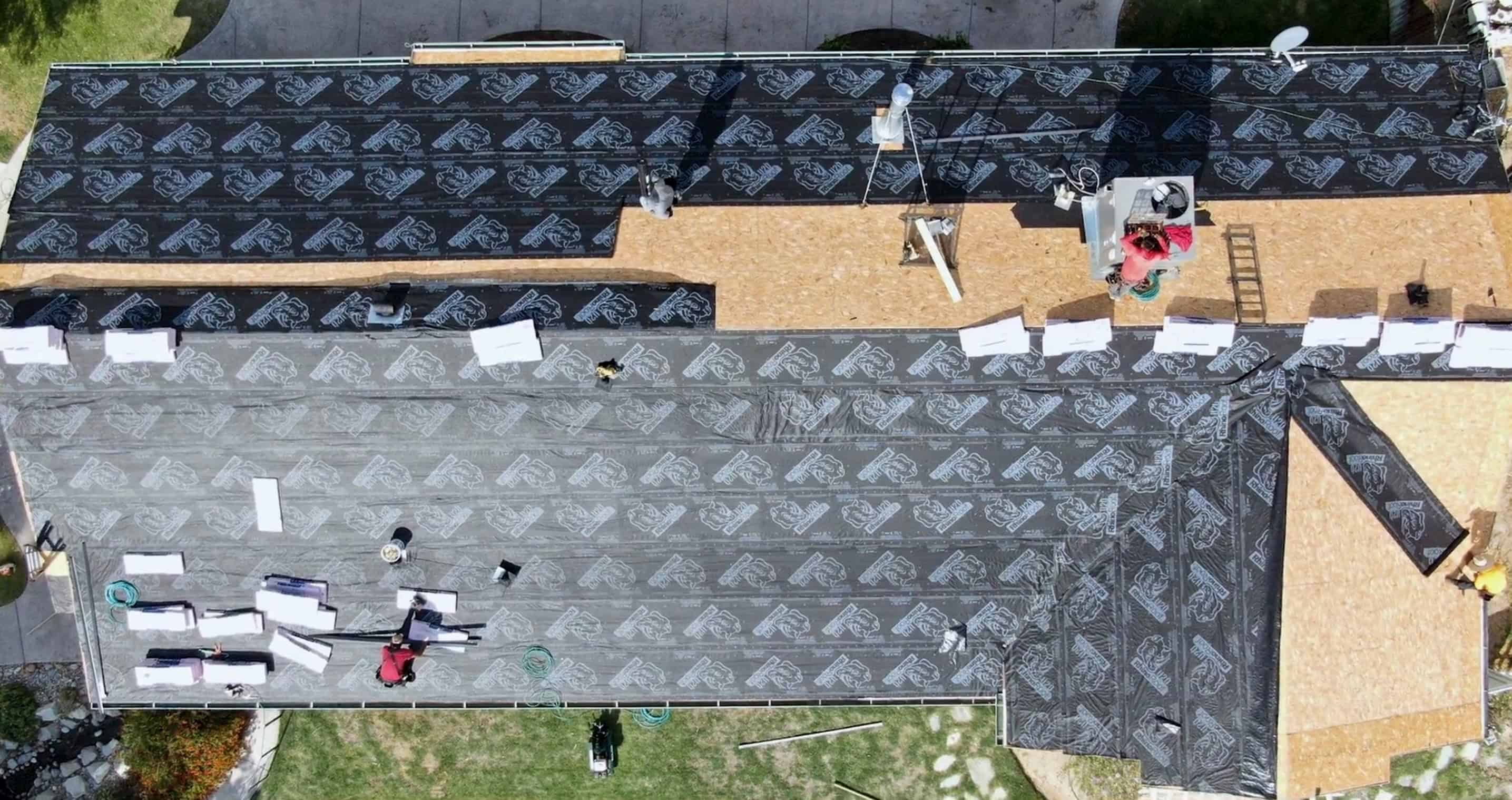 Urgent need for roof replacement, evident by damaged shingles and visible sagging. Roof Replacement Projects 1